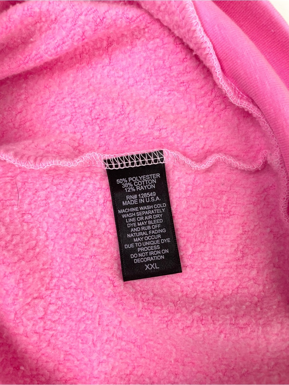 Aviator Nation Venice Hoodie Full Zip Sweatshirt Neon Pink XXL - Picture 12 of 16